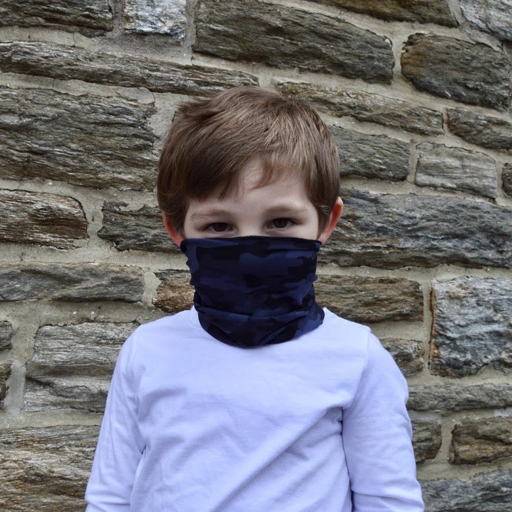 Gray Camo Face Cover/Headband