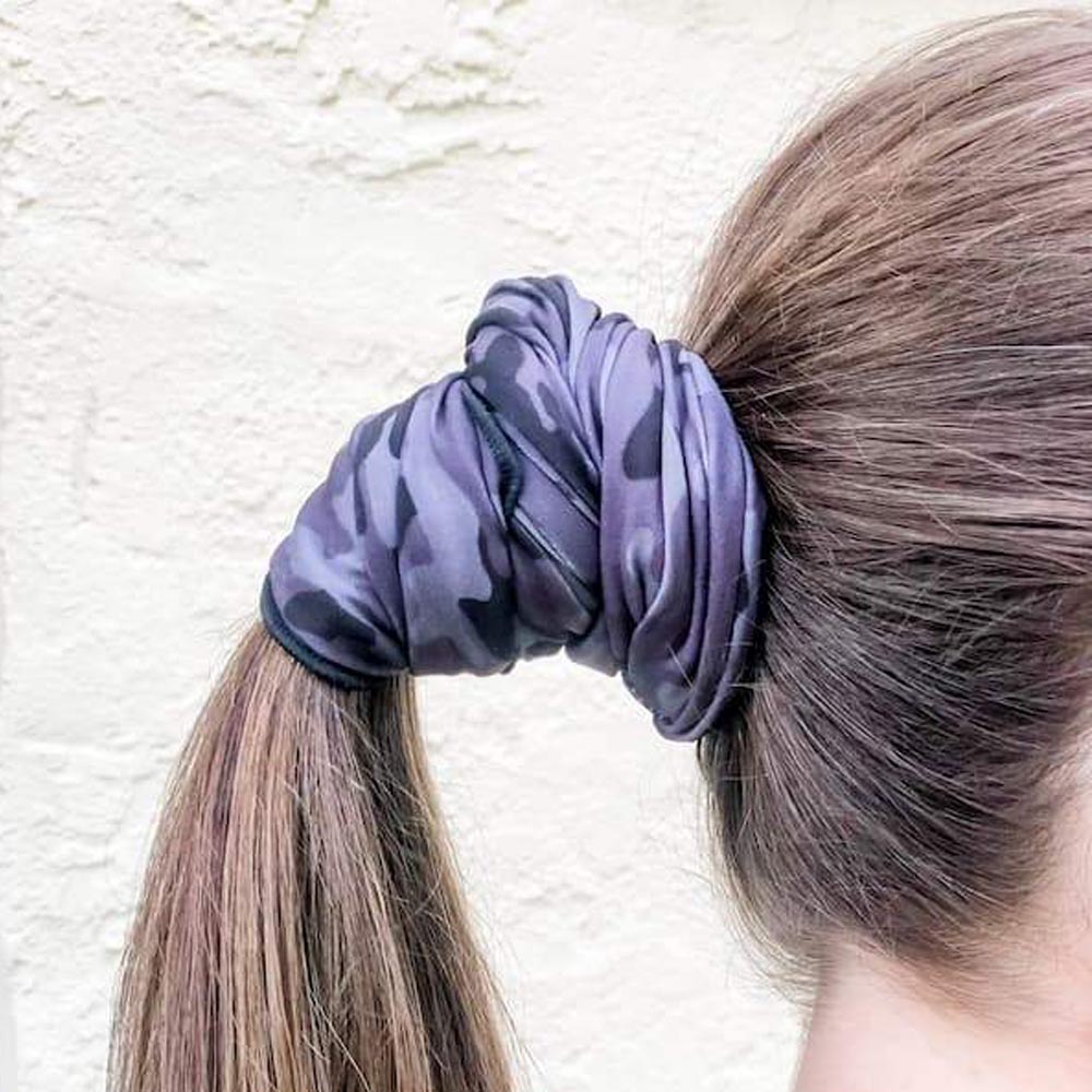 Gray Camo Face Cover/Headband