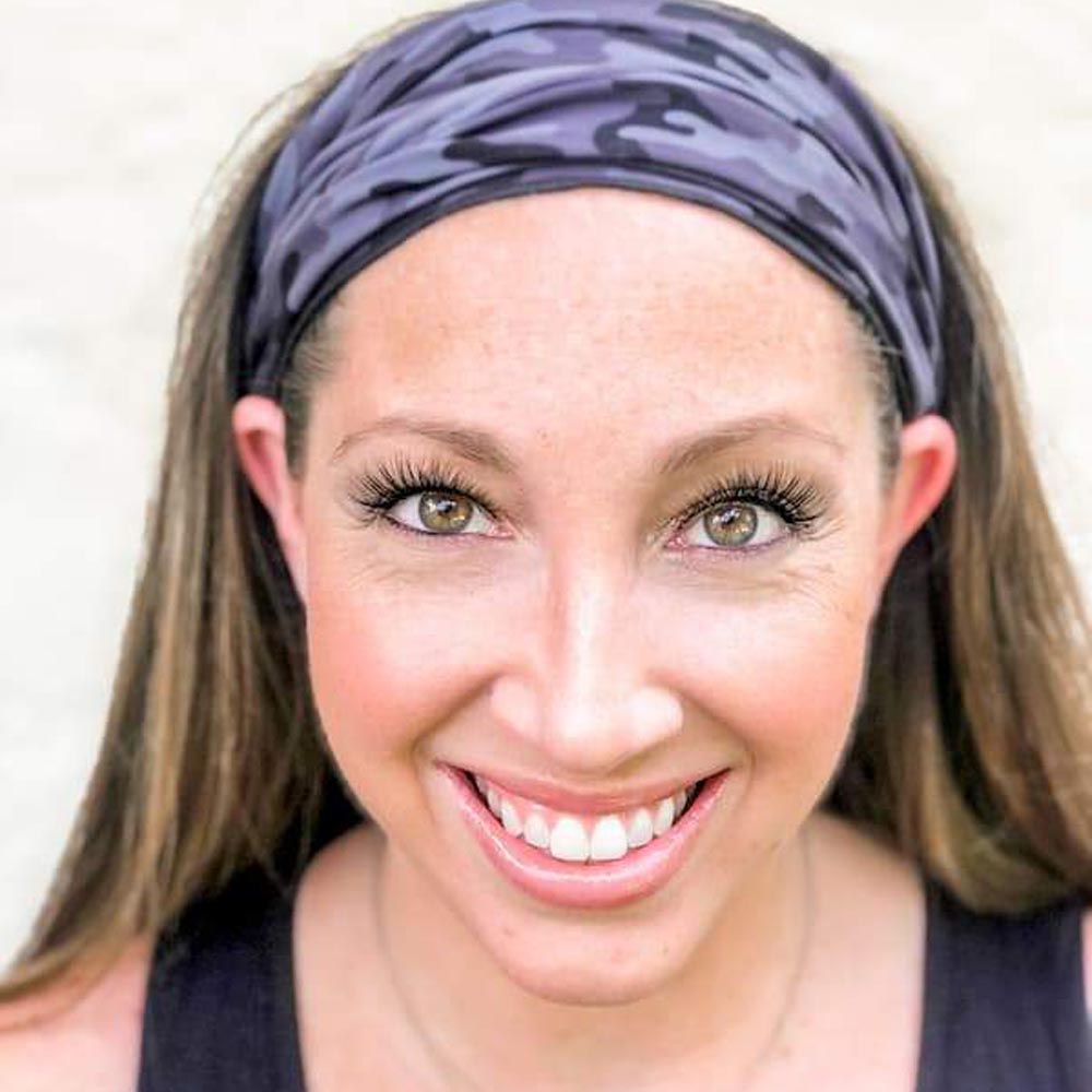 Gray Camo Face Cover/Headband