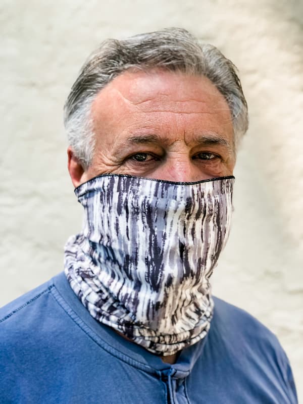 Gray Haze Face Cover/Headband