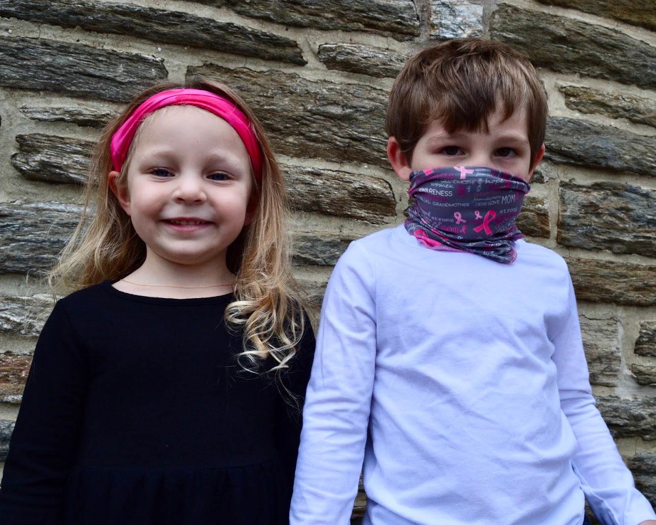 Pink Camo Face Cover/Headband