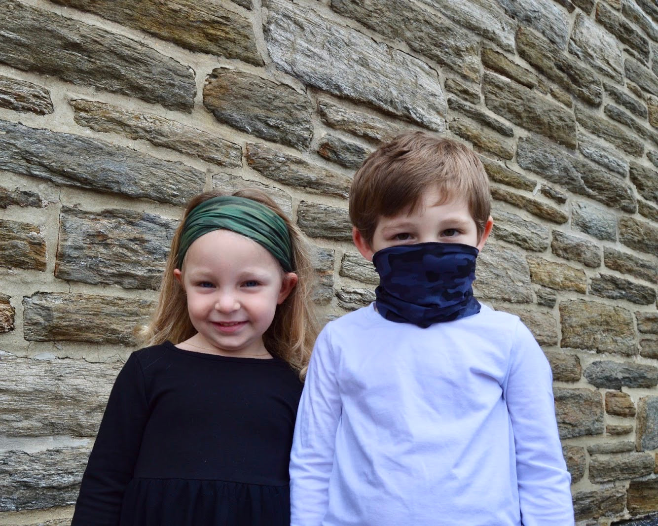 Olive Camo Face Cover/Headband