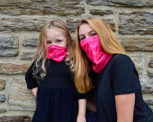 Pink Camo Face Cover/Headband