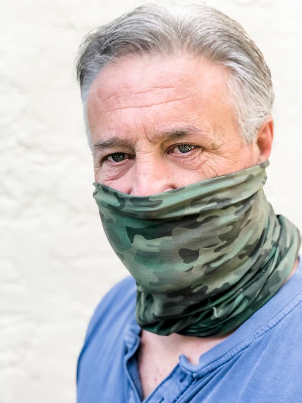 Olive Camo Face Cover/Headband