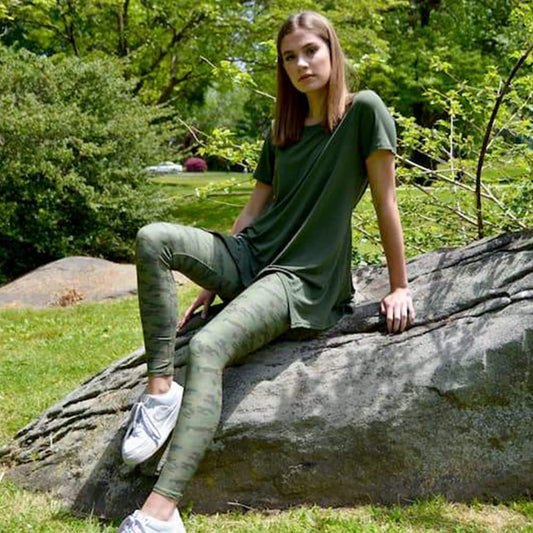 Olive Camo Leggings