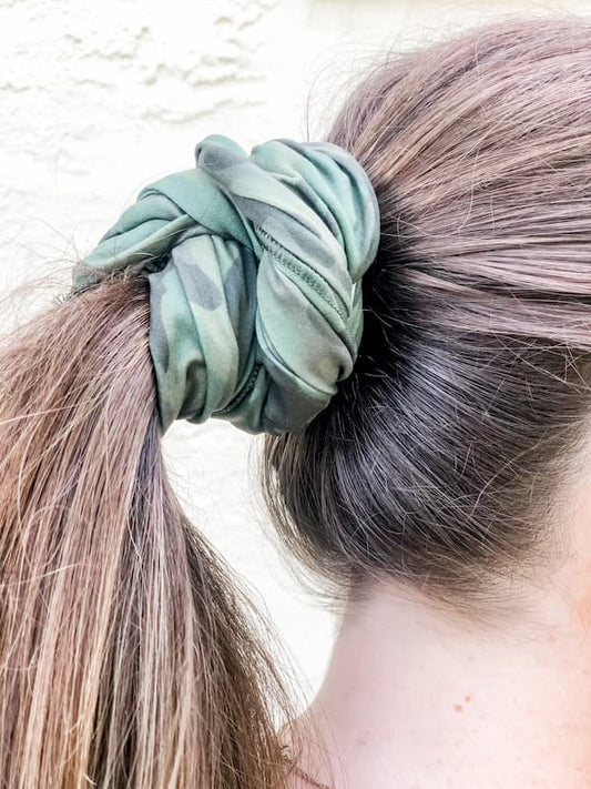 Olive Camo Face Cover/Headband