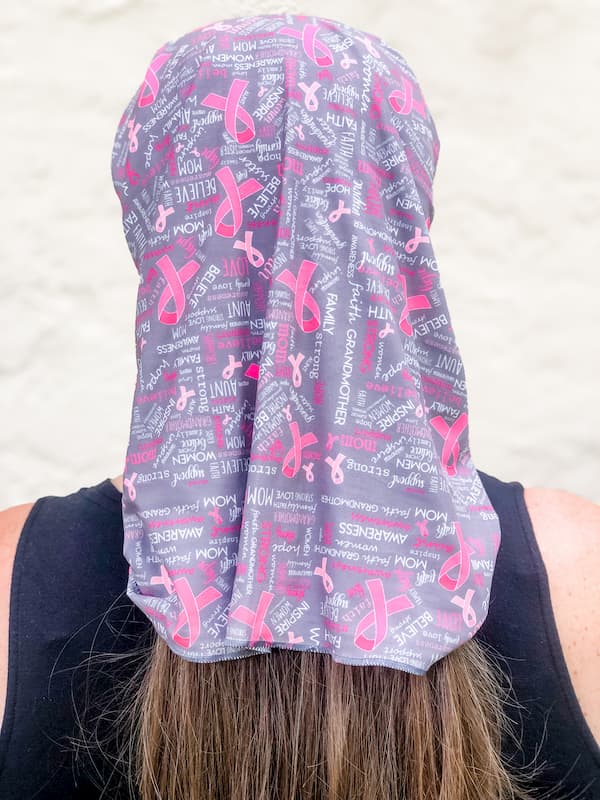 Peace Love Cure Face Cover/Headband
