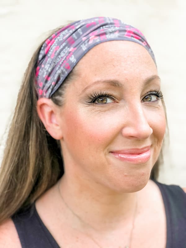 Peace Love Cure Face Cover/Headband