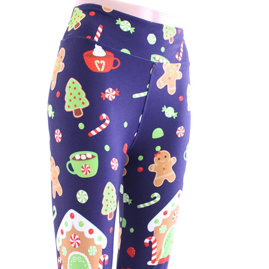 Gingerbread Lane Christmas Leggings
