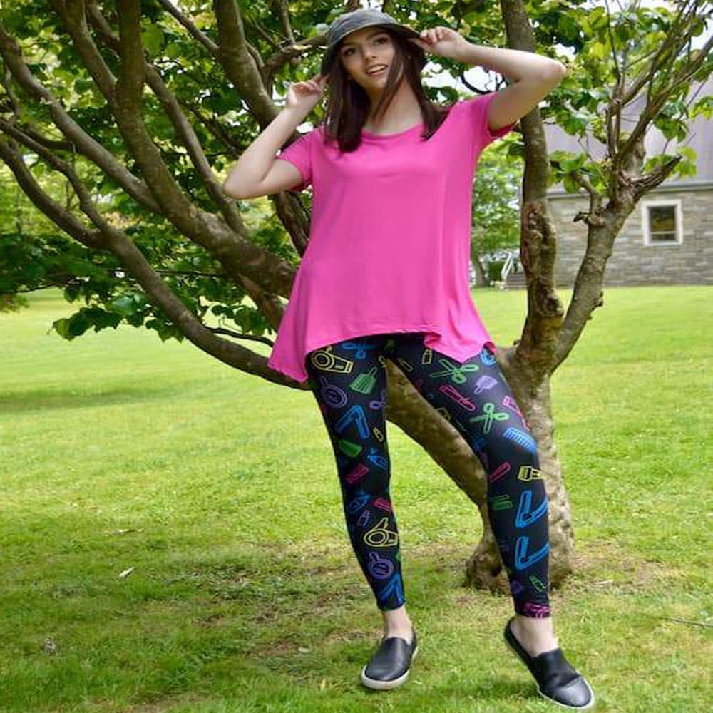 Sassy stylist pattern leggings for women by Jolina Boutique